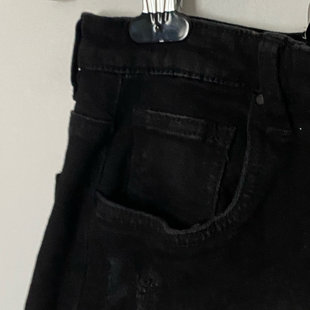 Black Jean Skirt